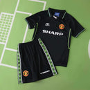 CAMISETA MANCHESTER UNITED NEGRA III 98/99 CONJUNTO INFANTIL (RETRO)
