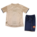 CAMISETA BARCELONA II 01/02 CONJUNTO INFANTIL (RETRO)