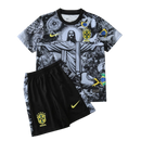 CAMISETA BRASIL EDICIÓN ESPECIAL GRAY CONJUNTO INFANTIL