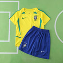 CAMISETA BRASIL I 2002 CONJUNTO INFANTIL (RETRO)
