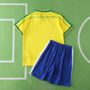CAMISETA BRASIL I 1998 CONJUNTO INFANTIL (RETRO)