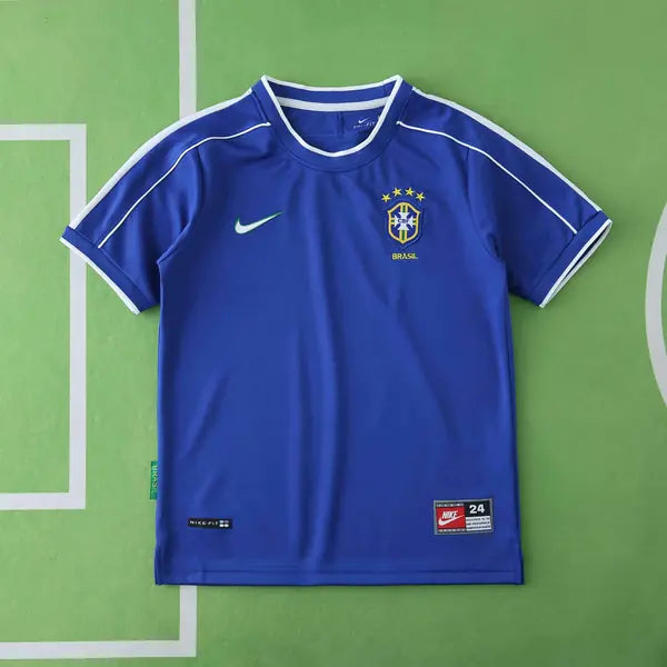 CAMISETA BRASIL II 1998 CONJUNTO INFANTIL (RETRO)