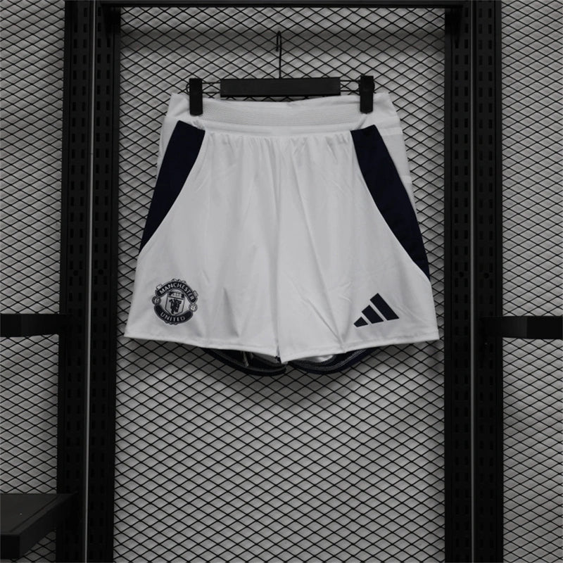 PANTALONES CORTOS MANCHESTER UNITED BLANCO 24/25 JUGADOR