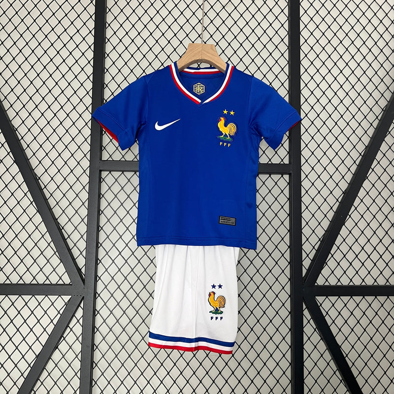 CAMISETA FRANCIA I EURO 2024 CONJUNTO INFANTIL