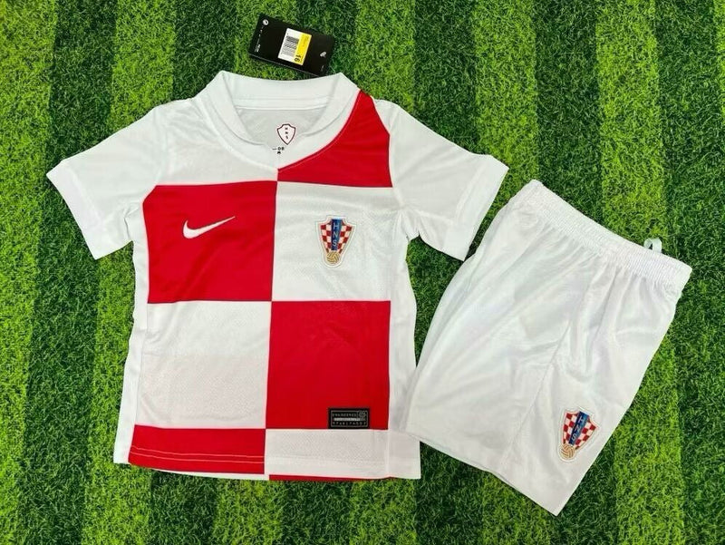 CAMISETA CROACIA I EURO 2024 CONJUNTO INFANTIL