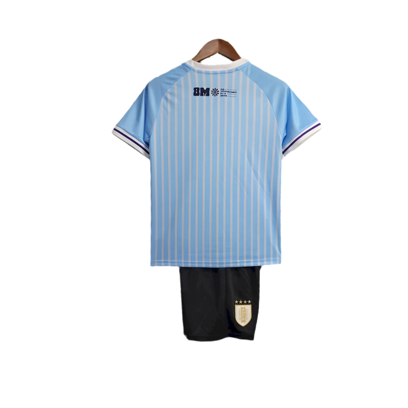 CAMISETA URUGUAY I 2024/25 CONJUNTO INFANTIL