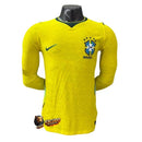 CAMISETA BRASIL I MUNDIAL 2026 HOMBRE MANGA LARGA (VERSIÓN JUGADOR)