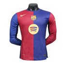 Barcelona-Camiseta-I-24-25-Hombre-Manga Larga-Jugador-Fútbol-Equipación-Uniforme-Temporada-Clásico-Deportivo-Calidad-Estilo 

