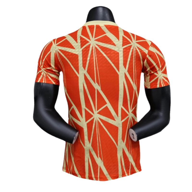 Bayern Munich-Camiseta-Edición Especial-24-25-Hombre-Jugador-Naranja-Fútbol-Equipación-Uniforme-Temporada-Clásico-Deportivo-Calidad-Estilo