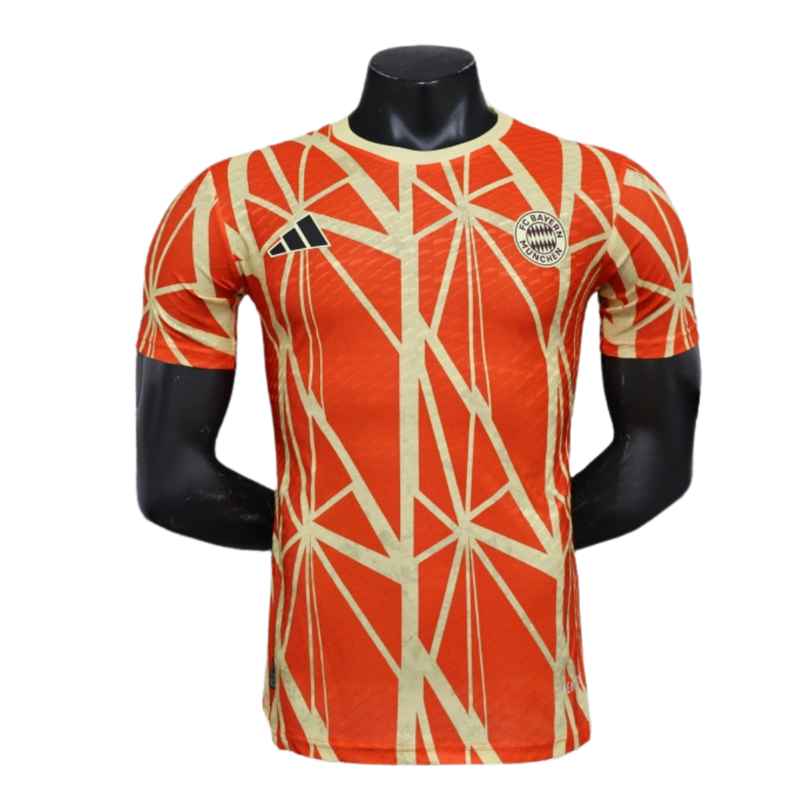 Bayern Munich-Camiseta-Edición Especial-24-25-Hombre-Jugador-Naranja-Fútbol-Equipación-Uniforme-Temporada-Clásico-Deportivo-Calidad-Estilo