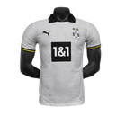 Borussia Dortmund-Camiseta-II-24-25-Hombre-Jugador-Blanca-Fútbol-Equipación-Uniforme-Temporada-Clásico-Deportivo-Calidad-Estilo