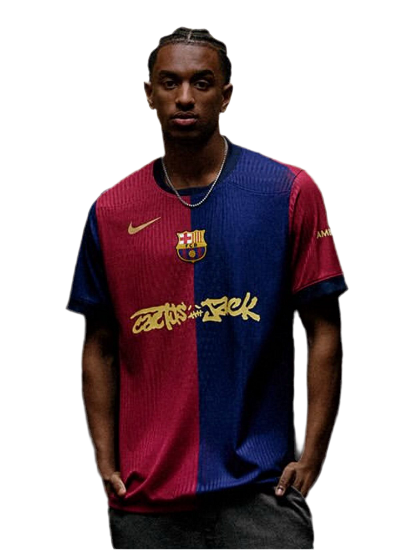 CAMISETA BARCELONA I 24/25 CACTUS JACK TRAVIS SCOTT HOMBRE