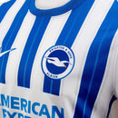 Camiseta Brighton - 2024-25 - Brighton - Fútbol - Premier League - Blanco - Azul - Amarillo - Nike - American Express -  Diseño -  Temporada - Camiseta titular - Club - Estadio - Jugadores - Moda - Estilo - Comprar - Camisetas de fútbol - Venta - Última colección - Moda deportiva -  Danny Welbeck - Kaoru Mitoma - Evan Ferguson - João Pedro -  