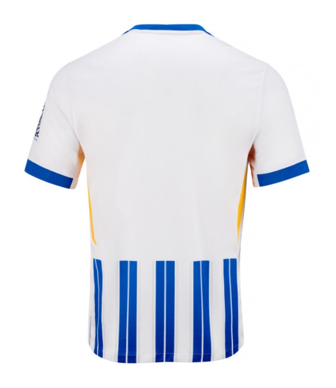 Camiseta Brighton - 2024-25 - Brighton - Fútbol - Premier League - Blanco - Azul - Amarillo - Nike - American Express -  Diseño -  Temporada - Camiseta titular - Club - Estadio - Jugadores - Moda - Estilo - Comprar - Camisetas de fútbol - Venta - Última colección - Moda deportiva -  Danny Welbeck - Kaoru Mitoma - Evan Ferguson - João Pedro -  