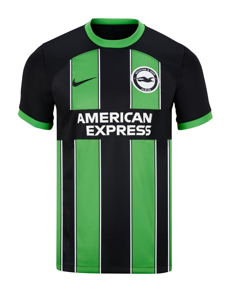 CamisetaBrighton-2024-25-Brighton-Futbol-PremierLeague-Negro-Verde-AmericanExpress-Nike-Diseno-Temporada-Camisetatitular-Club-Estadio-Jugadores-Moda-Estilo-Comprar-Camiset