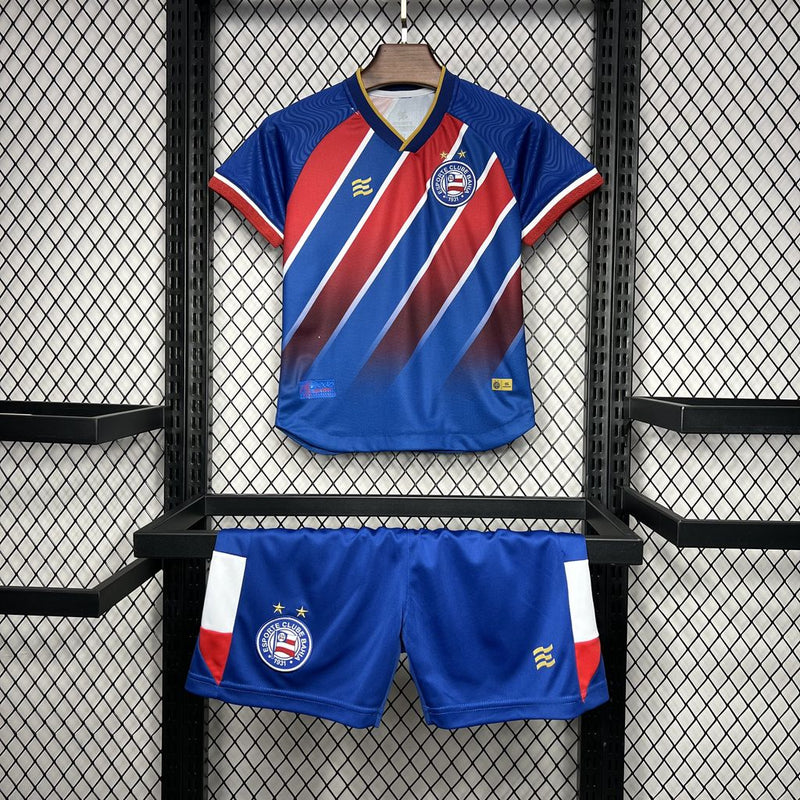 Camiseta Bahia I 24/25 conjunto infantil azul tricolor - Camiseta - Bahia - 24/25 - Conjunto infantil - Azul - Tricolor - Fútbol - Equipamiento deportivo - Niños - Estilo.