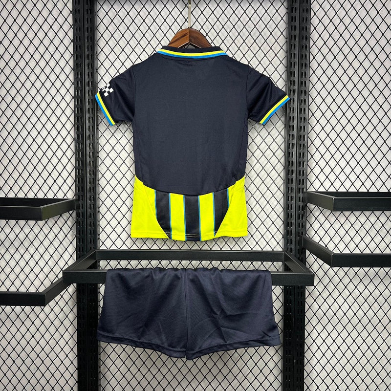 Camiseta Manchester City II 24/25 conjunto infantil amarillo negro - Camiseta - Manchester City - 24/25 - Conjunto infantil - Amarillo - Negro - Fútbol - Equipamiento deportivo - Niños - Estilo.