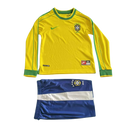 CAMISETA BRASIL I 1998 CONJUNTO INFANTIL (RETRO) MANGA LARGA