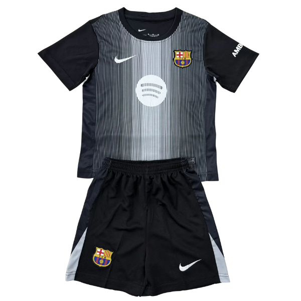 BARCELONA PORTERO III 25/26 NEGRA  CONJUNTO INFANTIL