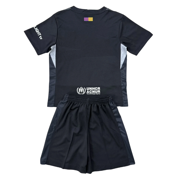 BARCELONA PORTERO III 25/26 NEGRA  CONJUNTO INFANTIL