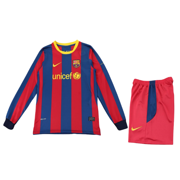 BARCELONA I 10/11 CONJUNTO INFANTIL RETRO MANGA LARGA HOMBRE