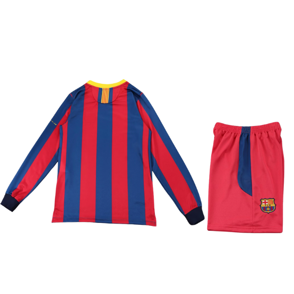 BARCELONA I 10/11 CONJUNTO INFANTIL RETRO MANGA LARGA HOMBRE
