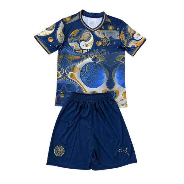 CAMISETA MANCHESTER CITY CONCEPTO 25/26 CONJUNTO INFANTIL