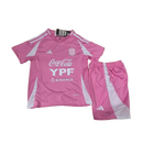 ARGENTINA ENTRENAMIENTO 25/26 ROSA CONJUNTO INFANTIL