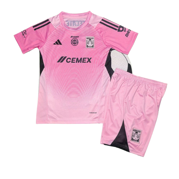 CAMISETA TIGRES PORTERO ROSA 25/26 EQUIPACIÓN PARA NIÑOS