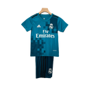 Camiseta-Real-madrid-iii-retro-2017-18-conjunto-infantil