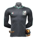 CAMISETA MEXICO  NEGRA 2026 MUNDIAL HOMBRE MANGA LARGA VERSIÓN JUGADOR