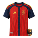 CAMISETA ESPAÑA I 2026 MUNDIAL CON BOTÓN HOMBRE CAMPEÓN MUNDIAL