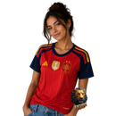 CAMISETA ESPAÑA I MUNDIAL 2026 MUJER CAMPEÓN MUNDIAL CON PARCHE