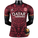 CAMISETA PSG EDICIÓN ESPECIAL ROJO ESCURO ESTAMPADO TRIBAL I 26/27 HOMBRE (VERSIÓN JUGADOR)