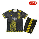REAL MADRID DRAGÓN III NEGRA Y AMARILLA 25/26 CONJUNTO INFANTIL