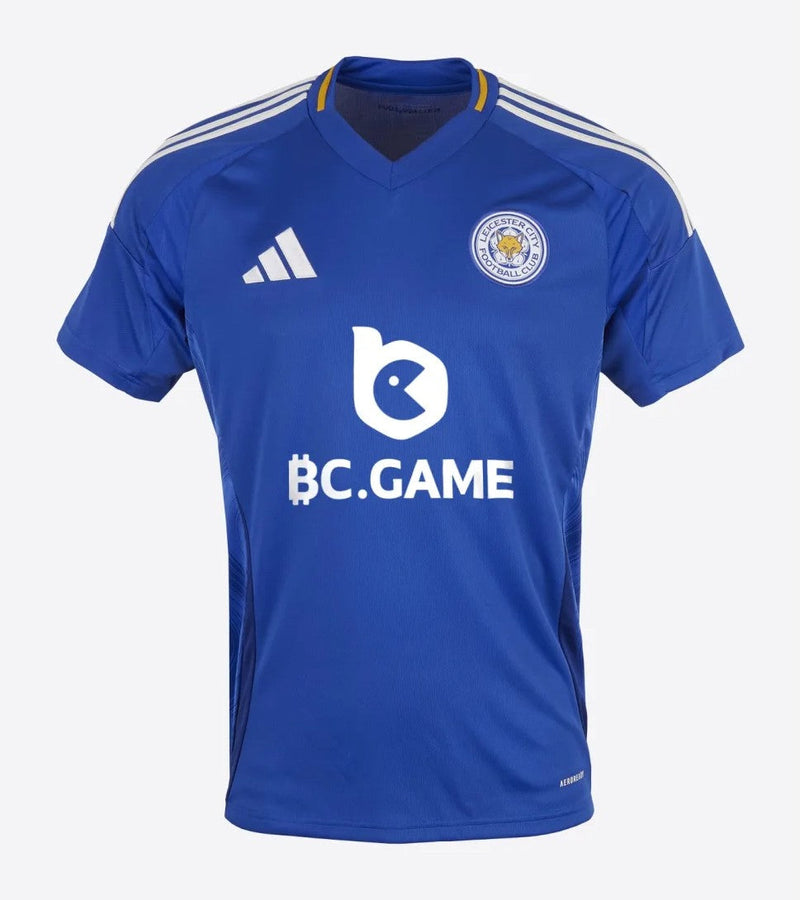 Camiseta Leicester City - 2024-25 - Leicester City - Fútbol - Premier League - Azul - Blanco - Amarillo - Adidas - Diseño - Temporada - Camiseta titular - Club - Estadio - Jugadores - Moda - Estilo - Comprar - Camisetas de fútbol - Venta - Última colección - Moda deportiva