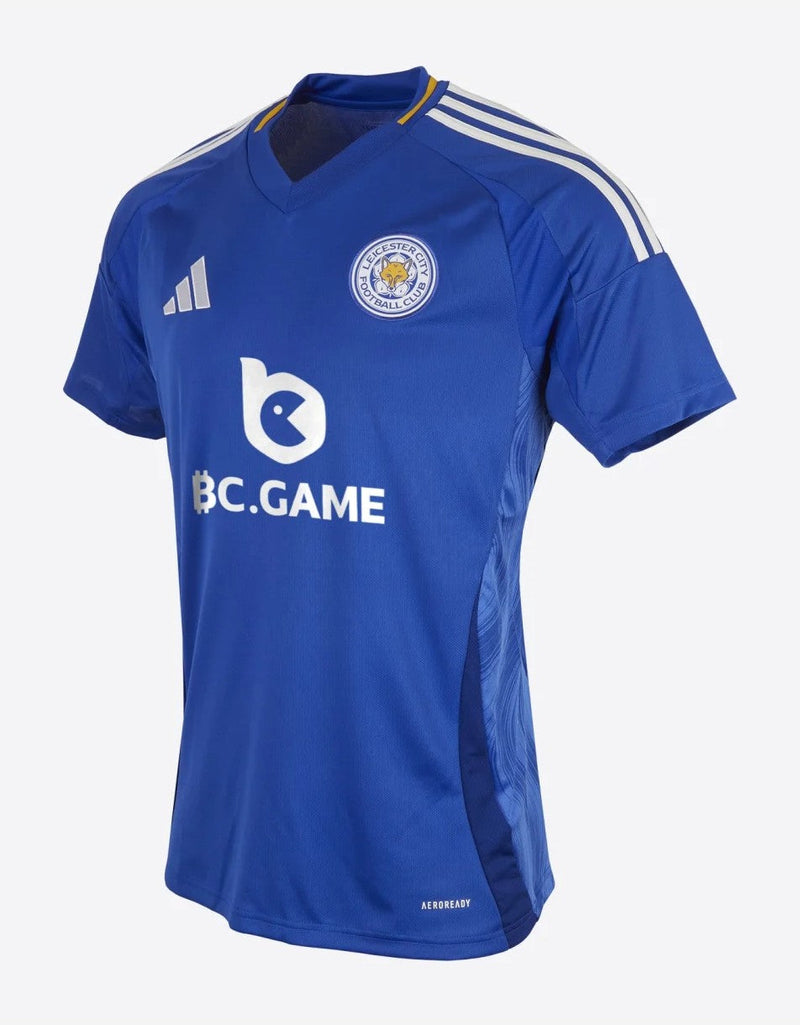 Camiseta Leicester City - 2024-25 - Leicester City - Fútbol - Premier League - Azul - Blanco - Amarillo - Adidas - Diseño - Temporada - Camiseta titular - Club - Estadio - Jugadores - Moda - Estilo - Comprar - Camisetas de fútbol - Venta - Última colección - Moda deportiva