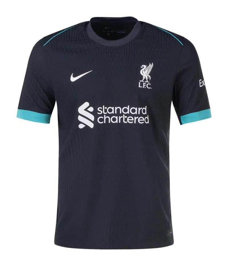 Camiseta Liverpool - 2024-25 - Liverpool - Fútbol - Premier League - Champions League - Negro - Turquesa - Blanco - Nike - Diseño - Temporada - Camiseta visitante - Club - Estadio - Jugadores - Moda - Estilo - Comprar - Camisetas de fútbol - Venta - Última colección - Moda deportiva