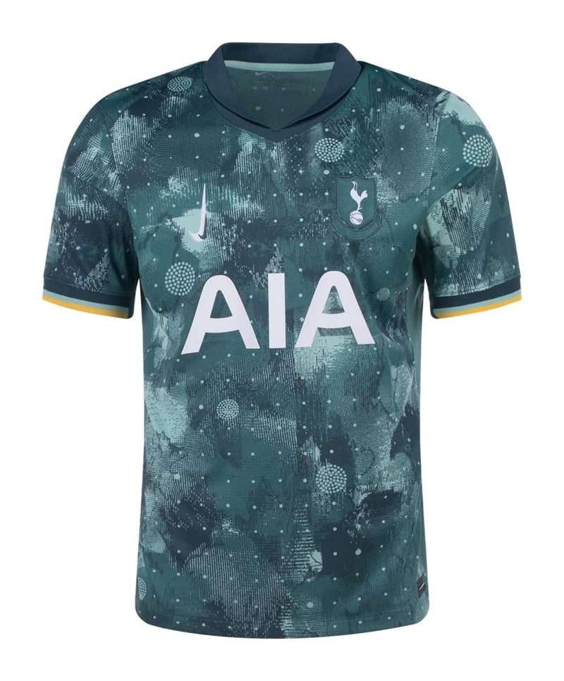 Camiseta Tottenham Hotspur - 2024-25 - Tottenham Hotspur - Fútbol - Premier League - Verde - Blanco - Dorado - Nike - Diseño - Temporada - Camiseta tercera - Club - Estadio - Jugadores - Moda - Estilo - Comprar - Camisetas de fútbol - Venta - Última colección - Moda deportiva -