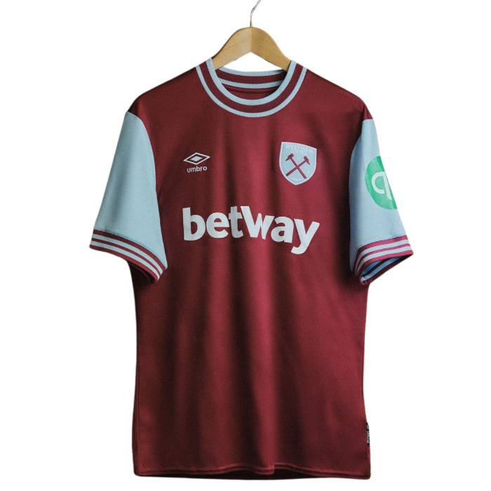 Camiseta West Ham - 2024-25 - West Ham - Fútbol - Premier League - Azul Celeste - Clarete - Umbro - Diseño - Temporada - Camiseta titular - Club - Estadio - Jugadores - Moda - Estilo - Comprar - Camisetas de fútbol - Venta - Última colección - Moda deportiva -