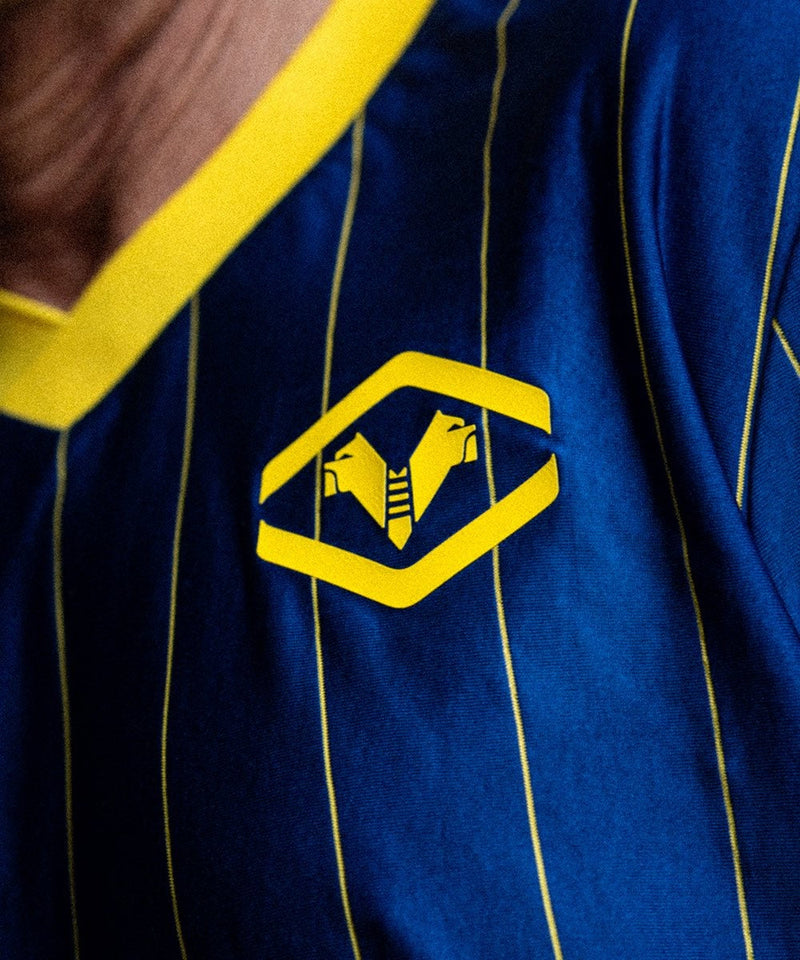 Camiseta Hellas Verona - 2024-25 - Hellas Verona - Fútbol - Serie A - Azul - Amarillo - Joma - Diseño - Temporada - Camiseta titular - Club - Estadio - Jugadores - Moda - Estilo - Comprar - Camisetas de fútbol - Venta - Última colección - Moda deportiva