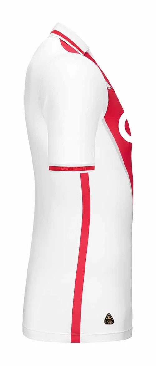 AS Mónaco - 2024-25 - AS Mónaco - Fútbol - Ligue 1 - Champions League - Blanco - Rojo - Kappa -  Diseño -  Temporada - Camiseta titular - Club - Estadio - Jugadores - Moda - Estilo - Comprar - Camisetas de fútbol - Venta - Última colección - Moda deportiva -  