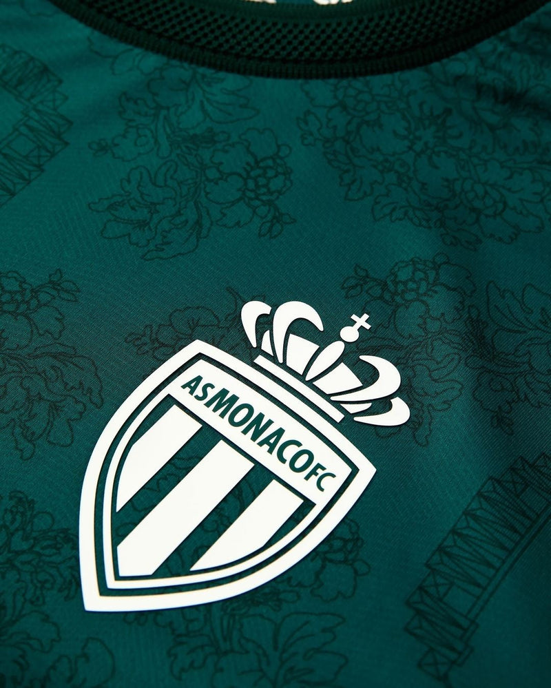 AS Mónaco - 2024-25 - AS Mónaco - Fútbol - Ligue 1 - Champions League - Verde - Negro - Kappa -  Diseño -  Temporada - Segunda camiseta - Club - Estadio - Jugadores - Moda - Estilo - Comprar - Camisetas de fútbol - Venta - Última colección - Moda deportiva -  