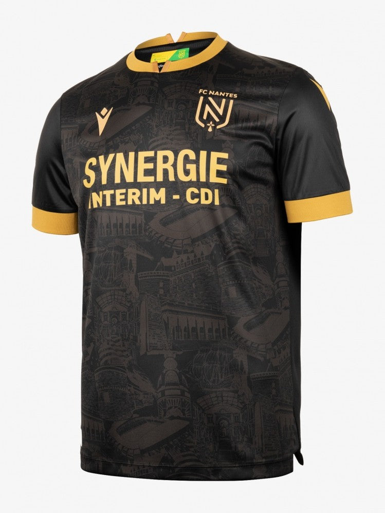 Nantes - 2024-2025 - Nantes - Fútbol - Ligue 1 - Copa de Francia - Macron -  Diseño -  Temporada - Camiseta suplente - Club - Estadio - Jugadores - Moda - Estilo - Comprar - Camisetas de fútbol - Venta - Última colección - Moda deportiva -  Azul marino - Blanco - Moderno - 