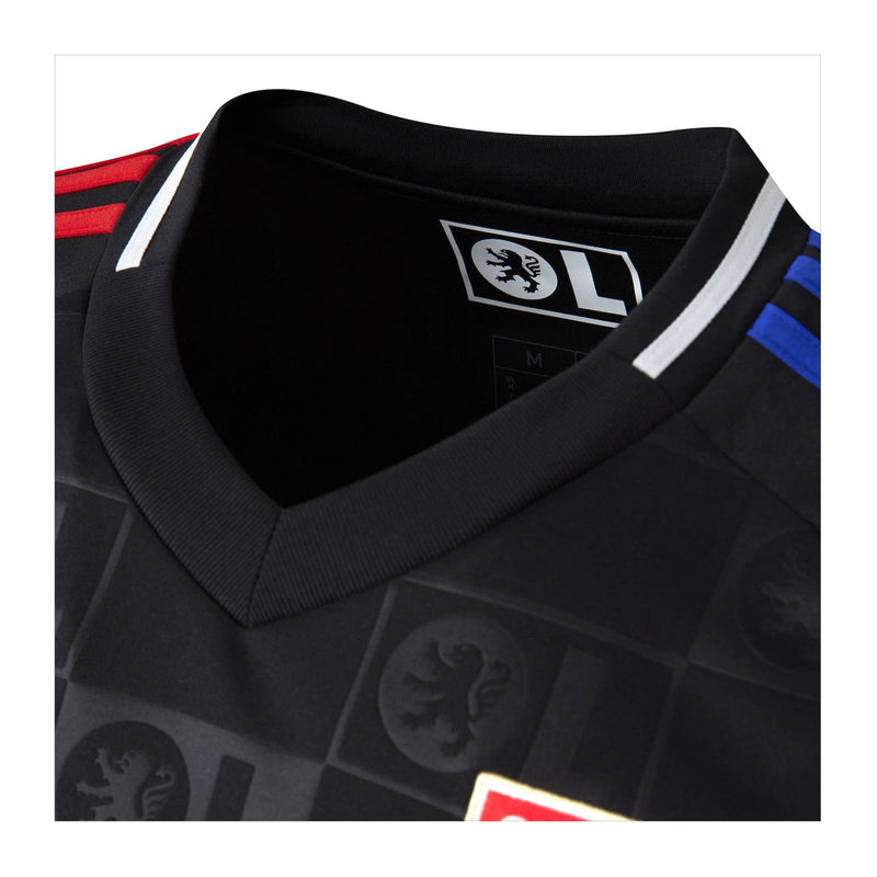 Olympique Lyonnais - 2024-2025 - Lyon - Fútbol - Ligue 1 - Copa de Francia - Adidas -  Diseño -  Temporada - Camiseta suplente - Club - Estadio - Jugadores - Moda - Estilo - Comprar - Camisetas de fútbol - Venta - Última colección - Moda deportiva -  Azul marino - Blanco - Moderno - 