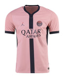 Rosa-PSG - 2024-2025 - Paris Saint-Germain - Fútbol - Ligue 1 - Copa de Francia - Champions League - Jordan -  Diseño -  Temporada - Tercera camiseta - Club - Estadio - Jugadores - Moda - Estilo - Comprar - Camisetas de fútbol - Venta - Última colección - Moda deportiva - Negro - Rojo - Blanco - Moderno - 