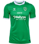 Saint-Étienne - 2024-2025 - Saint-Étienne - Fútbol - Ligue 2 - Hummel -  Diseño -  Temporada - Camiseta titular - Club - Estadio - Jugadores - Moda - Estilo - Comprar - Camisetas de fútbol - Venta - Última colección - Moda deportiva - Verde - Blanco - Clásico -