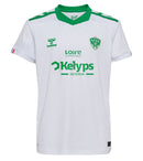 Saint-Étienne - 2024-2025 - Saint-Étienne - Fútbol - Ligue 2 - Hummel -  Diseño -  Temporada - Camiseta suplente - Club - Estadio - Jugadores - Moda - Estilo - Comprar - Camisetas de fútbol - Venta - Última colección - Moda deportiva - Blanco - Verde - Moderno - 
