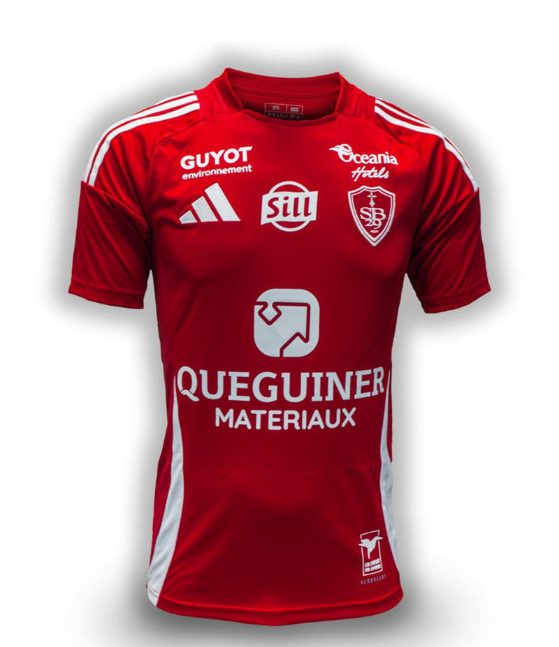 Brest - 2024-2025 - Brest - Fútbol - Ligue 1 - Adidas -  Diseño -  Temporada - Uniforme titular - Club - Estadio - Jugadores - Moda - Estilo - Comprar - Camisetas de fútbol - Venta - Tecnología avanzada - Rendimiento - Azul - Blanco - Clásico