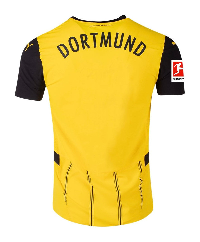 Borussia Dortmund - 2024/2025 - Camiseta Borussia Dortmund - Camiseta titular Borussia Dortmund - Uniforme Borussia Dortmund - Puma Borussia Dortmund - Diseño clásico - Amarillo y negro - Rayas verticales - Bundesliga - Copa de Alemania - Champions League - Gola redonda - Escudo del club - Patrocinio Evonik - Tecnologías innovadoras - Confort - Rendimiento.